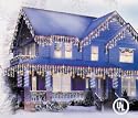 Set Of 200 Multi-Color Christmas Icicle Lights By GE - White Wire