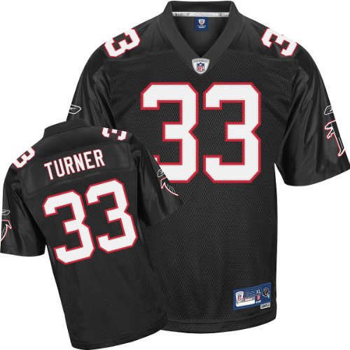 Michael Turner Black Reebok NFL Premier Atlanta Falcons Jersey - XX-Large