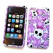 Apple iPhone 4 Snap-on Protector Hard Case Image Cover "Punk Rock Cutie" Design