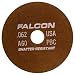 Falcon A60PBC Resinoid Bonded Shatter Resistant Tool Room Reinforced Abrasive Cut-off Wheel, Type 1, Aluminum Oxide