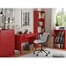 Ameriwood 5-shelf Bookcases, Red, Set of 2
