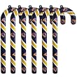 Golden State Warriors Candy Cane Ornament Set - NBA Basketball
