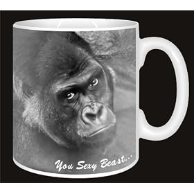 Gorilla 'You Sexy Beast' Coffee Mug Valentines Day Gift for Men, Husband, Boyfriends AM-12MG
