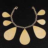 Gold Plated Teardrop Charm Costume Bracelet Gold Plated Teardrop Charm Costume Bracelet
