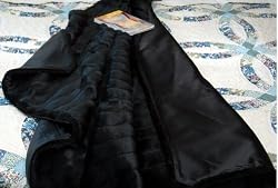 Black Mink with Black Satin | Faux Fur Throw | 60 Inches by 70 Inches
