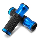 Street Bike Blue Gel Grips for Harley Softail Honda CBX CB1300 CB1000 Kawasaki Ninja 650R Versys KLX250S Suzuki GSF1250S Bandit GSR600 Yamaha MT-01 MT-03 XJ600 Diversion XJR400 YZF600R BMW F650GS