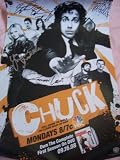 Chuck cast autographed poster (Zachary Levi, Yvonne Strahovski, Joshua Gomez, Sarah Lancaster, Adam Baldwin etc)