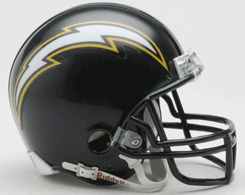 San Diego Chargers Replica Mini Helmet w/ Z2B Face Mask