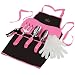 Apollo Precision Tools DT3790P 7-Piece Garden Kit, Pink