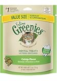 FELINE GREENIES Dental Treats for Cats Catnip - 5.5 oz.