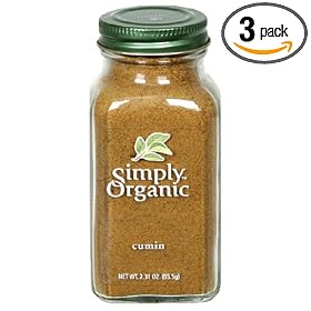 Simply Organic Cumin Seed Ground Certified Organic, 2.31-Ounce Containers (Pack of 3)