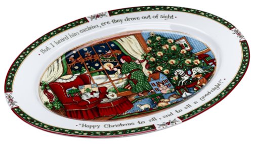 Portmeirion Studio A Christmas Story 16-Inch Oval Platter