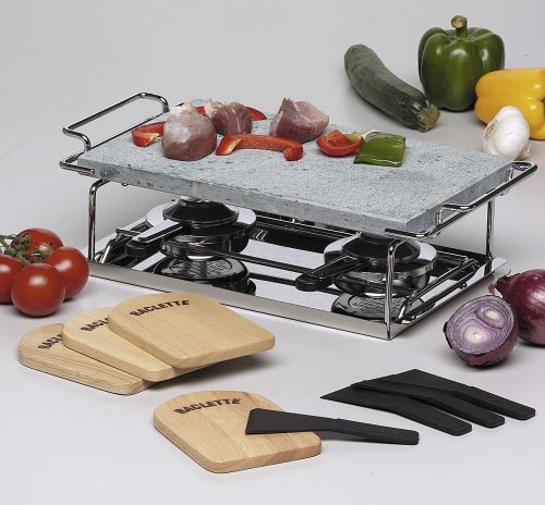 Heino Netz Raclette m. Stein 8tlg.