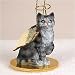 Shorthair, Silver Tabby Tiny Ones Cat Angel (2 in)