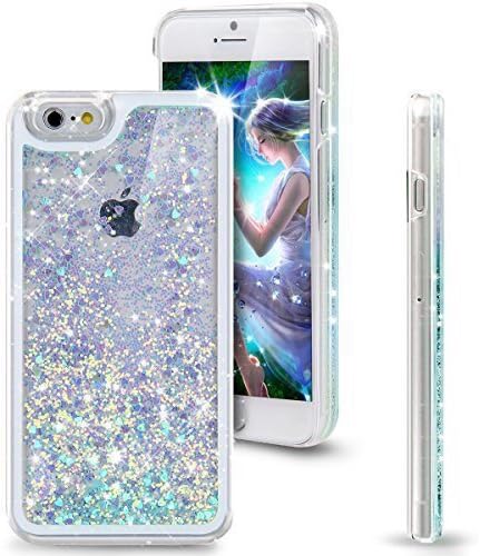 iPhone 6S Case, iPhone 6 Case, Bingomax iPhone 6S Cute Clear Case Transparent Liquid Glitter Quicksand Design Case For 4.7" iPhone 6S (2015) /iPhone 6 (2014) - Blue