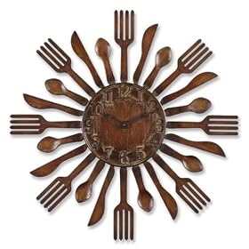 Eating Utensils, Clock by Grace Feyock