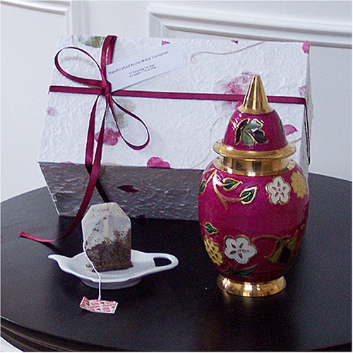 Darjeeling Tea in Handcrafted Brass Jar by Bodhi Tea House