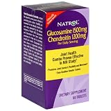 Natrol Glucosamine 1500 mg/Chondroitin 1200 mg, Tablets, 60 tablets (Pack of 2)
