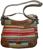 Women's Etienne Aigner Purse Handbag Hyannis Collection Multi Striped