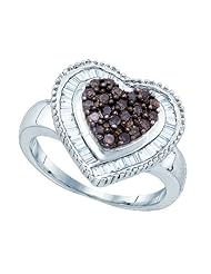 0.78CT DIAMOND HEART RING