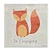 The Kids Room by Stupell Be Courageous Fox Graphic Art Wall Plaque, 12 x 0.5 x 12, Proudly Made in USA