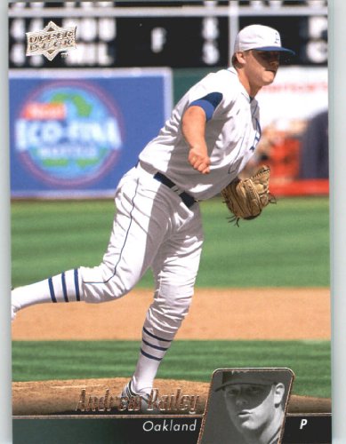 2010 Upper Deck Baseball Card # 359 Andrew Bailey - Oakland Athletics - MLB Trading Card Shipped In Protective Screwdown Display Case!