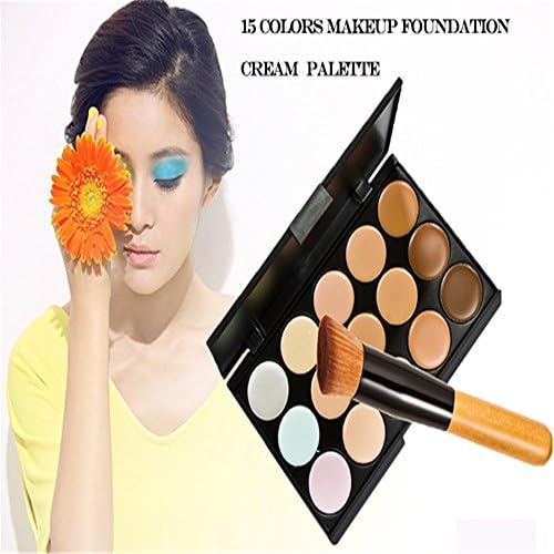 Fancies Fashion 15 Color Cosmetic Makeup Concealer Cream Palette Camouflage + Brush 9