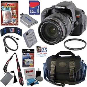 Canon EOS Rebel T4i 18.0 MP CMOS Digital SLR Camera with Sigma 18-200mm f/3.5-6.3 II DC OS HSM All-In-One Zoom Lens + 11pc Bundle 32GB Deluxe Accessory Kit