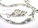 Silver Shadow Sterling Silver Swarovski Crystal Beaded Necklaces