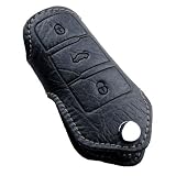EricTM Auto Genuine Leather Volkswagen Magotan Key Chains Case 