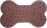 Dog Bone Braided Rug - Merlot Blend