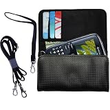Black Purse Hand Bag Case for the Kyocera S2300 Torino with both a hand and shoulder loop option - a unique Gomadic design