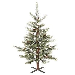 4.5' Tannenbaum Pine with Snow Artificial Christmas Tree - Unlit