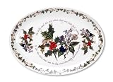 Portmeirion Holly and Ivy Oval Steak Platter