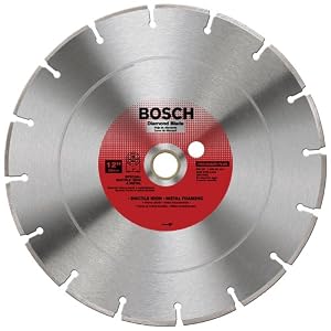 Bosch DB1267 Premium Plus 12-Inch Dry or Wet Cutting Segmented Diamond Saw Blade with... by 