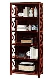 Montego Bay Bookcase Six-shelf Walnut