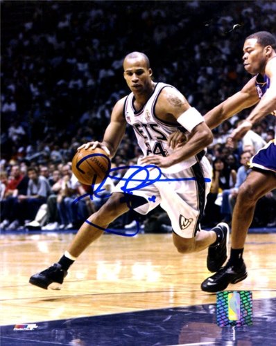 Richard Jefferson Autographed/Hand Signed Dribbling 8x10 Photo