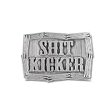 Sh1t Kicker Pewter Belt Buckle