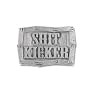 Sh1t Kicker Pewter Belt Buckle