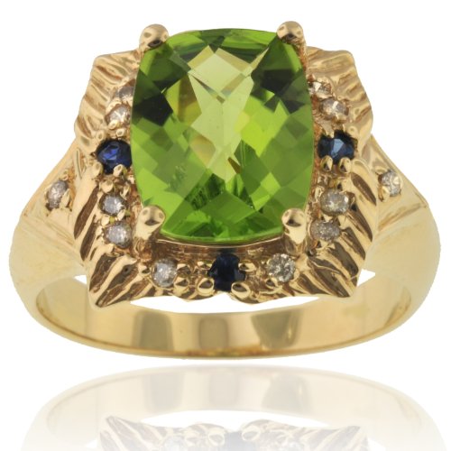 Michael Valitutti Yellow Peridot Diamond