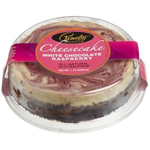 Pamela's Products White Chocolate Raspberry Cheesecake, Chocolate Crust (6-Inch Cake),... by Pamela's Products