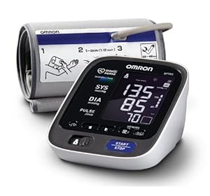 Omron BP785 10 Series Upper Arm Blood Pressure Monitor, Black/White, Pack of 2