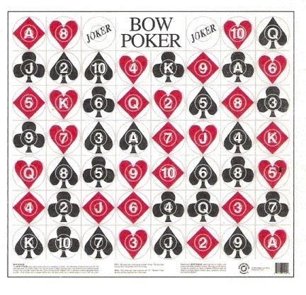 Bow Poker Archery Target (Paper)