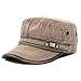 The Hat Depot 200h5149 Washed Cotton Cadet Cap (Brown)