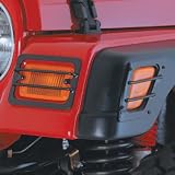 1997-2006 Jeep Wrangler & Unlimited Black Front Side Marker and Park Euro Guards
