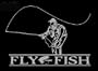 Fly Fish Upstream Images Silver Vinyl Wildlife Car Truck Window Decal Sticker