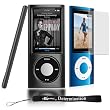Premium Durable Snap On Hard Shell Skin Cover Case Protector for Apple iPod Nano 5th Generation 8GB 16GB ( 8 GB 16 GB ) Includes Nano 5 Screen Protector Guard + a 4-Inch Determination Hand Strap