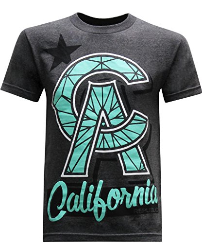 California Republic CA Diamond (Grey) Men's T-Shirt - L