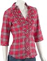 Esprit twill check X21331 Damen Bluse