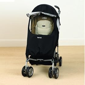 Koo-di Pack-it Pushchair Universal Raincover Black